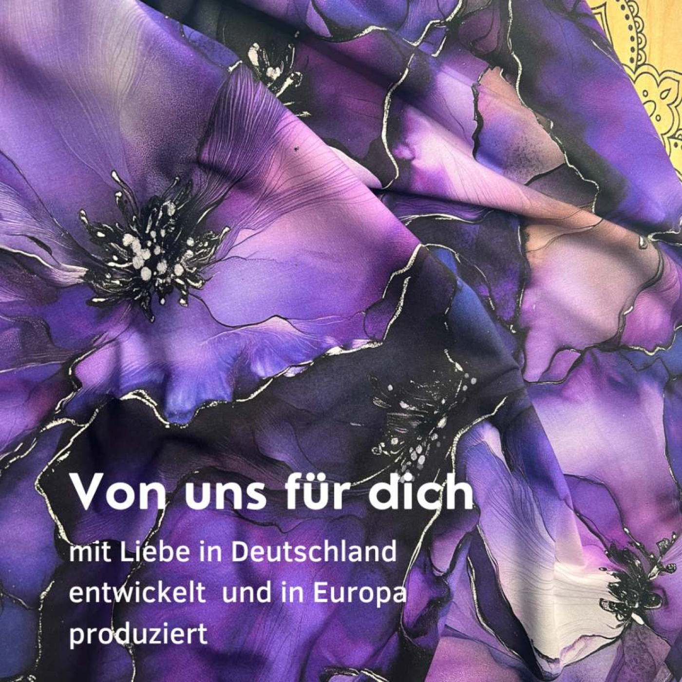 Reststück 120 cm, Bio Viskosejersey mit Überbreite (Stoffbreite ca. 170 cm): Eigenproduktion Purpel Love von Graustufen-Stoffe